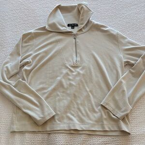 J. Crew women's half zip  in Cream